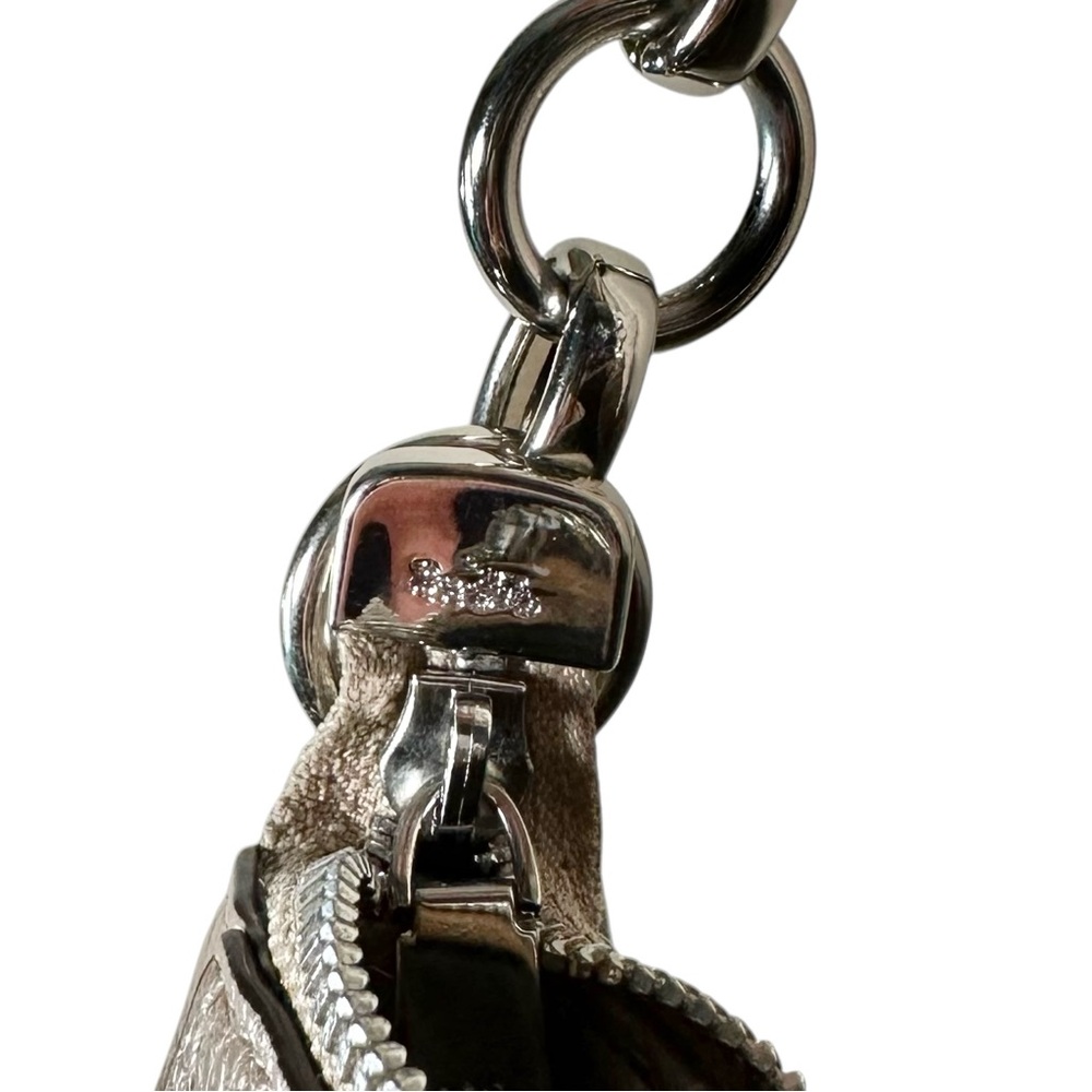 COACH Elle Pebbled Leather Hobo Bag in metallic rose gold - Picture 8 of 16
